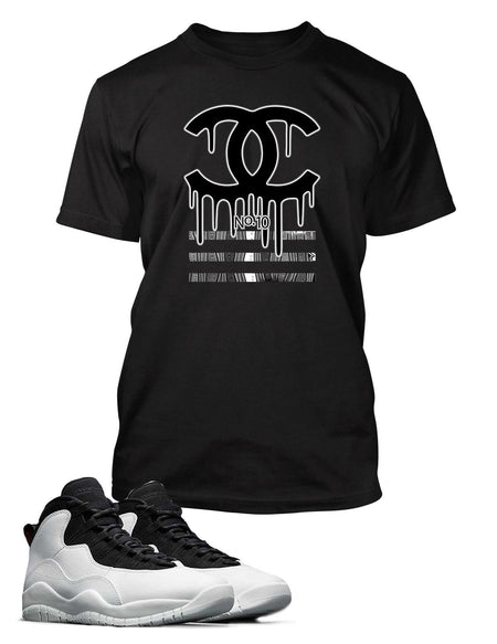 Graphic Navy T Shirt To Match Retro Air Jordan 10 LA Shoe