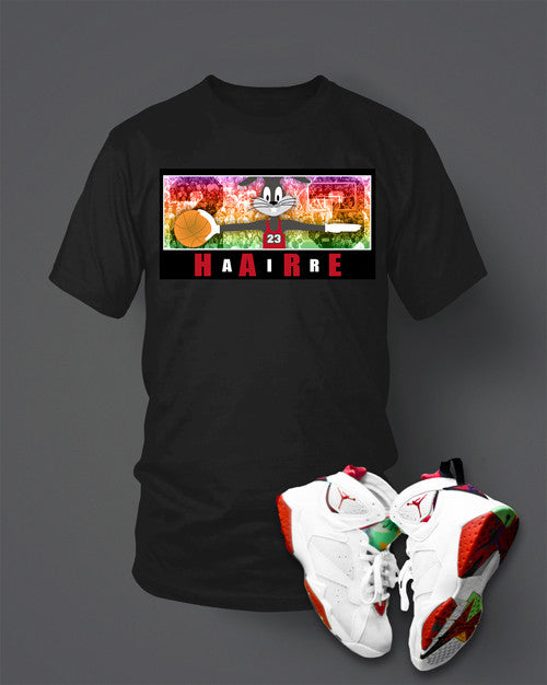 T-shirt To match Hare Air Retro Jordan 7 Black