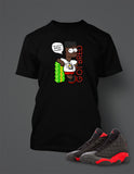 Graphic Bart T Shirt to Match Retro Air Jordan 13 Bred Shoe
