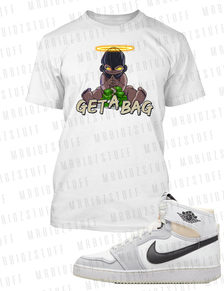 Graphic Mens Big and Tall Hip Tee Shirt Baby Bandit Get The Bag to Match Air Jordan 1 KO