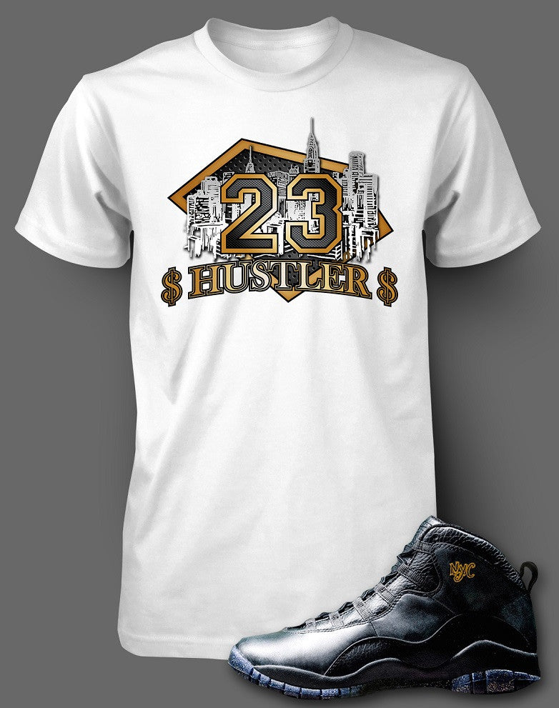 T Shirt To Match Retro Air Jordan 10 NYC Shoe 