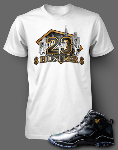 T Shirt To Match Retro Air Jordan 10 NYC Shoe 