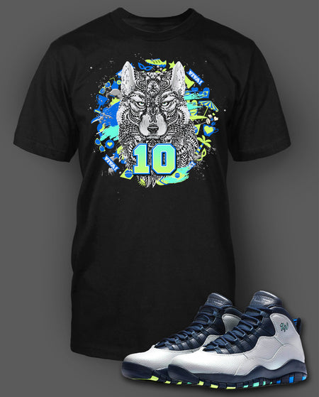 T Shirt To Match Retro Air Jordan 10 Chicago Shoe