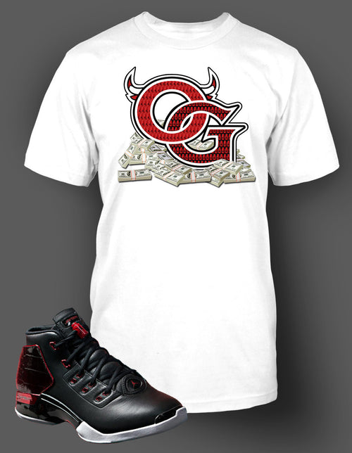 Custom T Shirt To Match Air Jordan 17 Bred Shoe - Just Sneaker Tees - 2