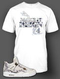 T Shirt To Match Retro Air Jordan 4 Snake Skin Shoe - Just Sneaker Tees - 1