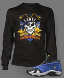 Long Sleeve Custom T-shirt To Match Retro Air Jordan 14 Low Laney - Just Sneaker Tees - 1