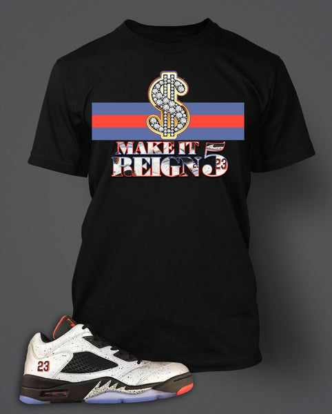 Graphic T Shirt To Match Retro Air Jordan 5 Low Neymar Shoe