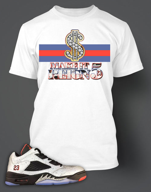 T Shirt To Match Retro Air Jordan 5 Low Neymar Shoe