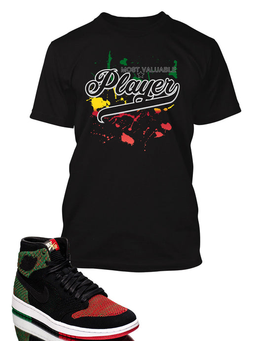MVP Graphic T Shirt to Match Retro Air Jordan 1 High Flynit BHM Shoe