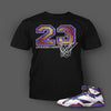 Tee Shirt to match Air Jordan 7 Nothing But Net Short Sleeve Black t shirt