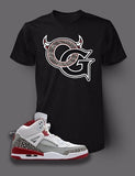 Graphic OG T Shirt To Match Retro Air Jordan 5 Spizike White Cement Shoe