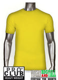 PRO CLUB Short Sleeve  HEAVYWEIGHT Premium T Shirt Gold