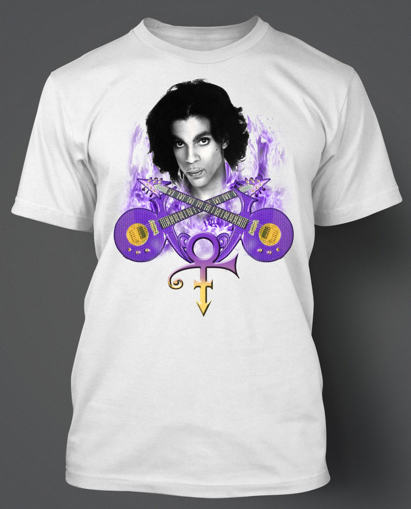 Prince Vintage 80s Purple Rain Prince T Shirt Retro Rock Guitar Tour B –  Vegas Big and Tall