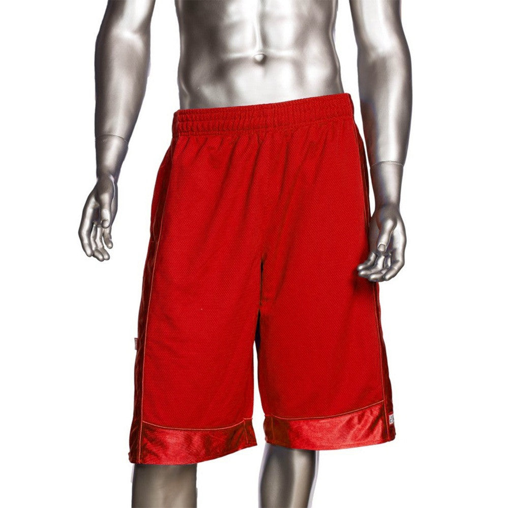 Mens Pro Club Mesh Jersey Basketball Shorts Small to 7XL Red - Just Sneaker Tees - 1