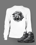 Long Sleeve T Shirt To Match Retro Air Jordan 8 Chrome Shoe - Just Sneaker Tees - 2