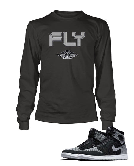 Graphic 23 T Shirt to Match Retro Air Jordan 1 Flynit Shoe