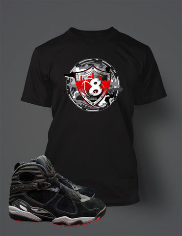 T Shirt to Match Retro Air Jordan 8 Alternate Bred Shoe