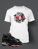 T Shirt to Match Retro Air Jordan 8 Alternate Bred Shoe