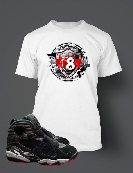 T Shirt to Match Retro Air Jordan 8 Alternate Bred Shoe