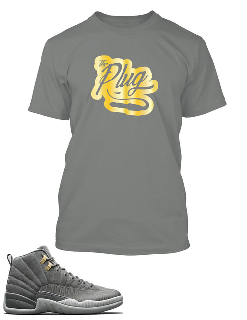 The Plug Graphic T Shirt to Match Retro Air Jordan 12 Cool Grey Shoe