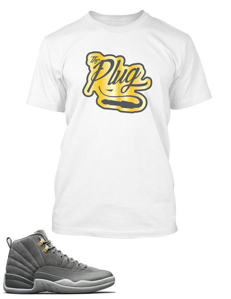 The Plug Graphic T Shirt to Match Retro Air Jordan 12 Cool Grey Shoe