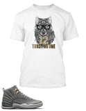 New Wolf, Trust No One Graphic T Shirt to Match Retro Air Jordan 12 Shoe