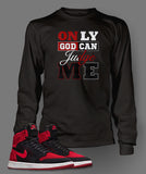 Long Sleeve 2 Pac Graphic T-Shirt To Match Retro Air Jordan 1 Flynit Shoe
