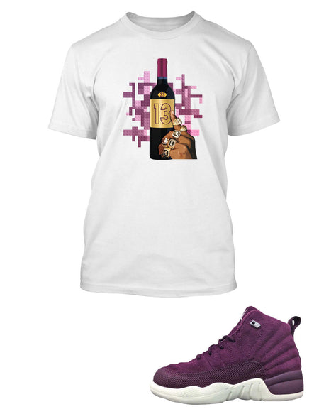 Graphic T Shirt to Match Retro Air Jordan 12 Bordeaux Shoe