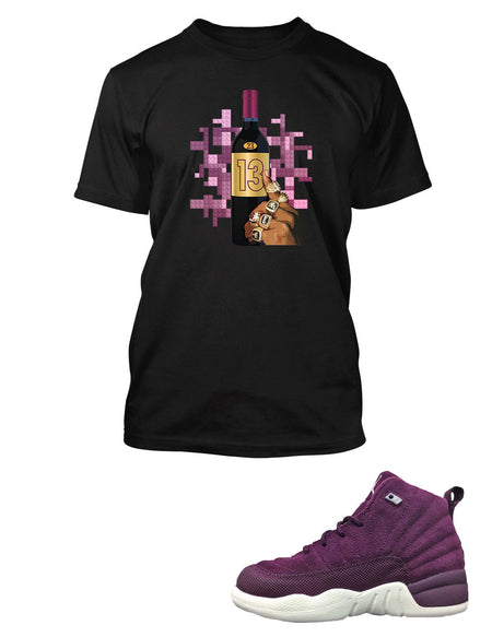 Women's Graphic T Shirt To Match Retro Air Jordan 12 Melo Shoe