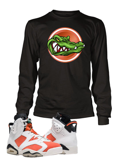 Gator T Shirt to Match Retro Air Jordan 6 Gatorade Shoe