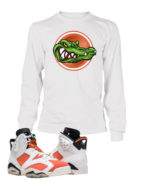 Gator Graphic T Shirt to Match Retro Air Jordan 6 Gatorade Shoe