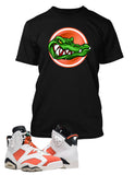Gator T Shirt to Match Retro Air Jordan 6 Gatorade Shoe
