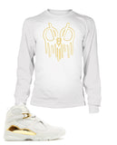 Drake Tribute Graphic T Shirt to Match Retro Air Jordan 8 OVO Shoe