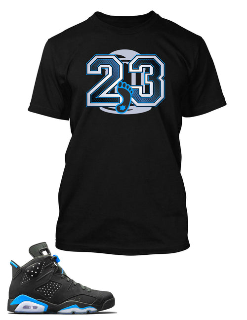 UNC T Shirt to Match Retro Air Jordan 6 Shoe