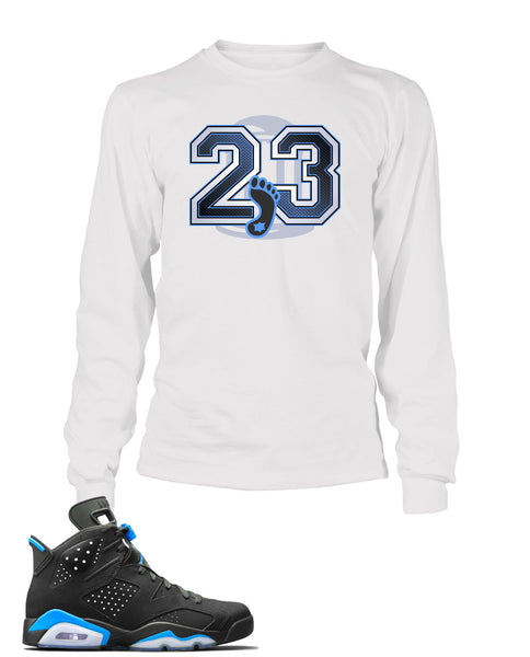 UNC Graphic T Shirt to Match Retro Air Jordan 6 Shoe