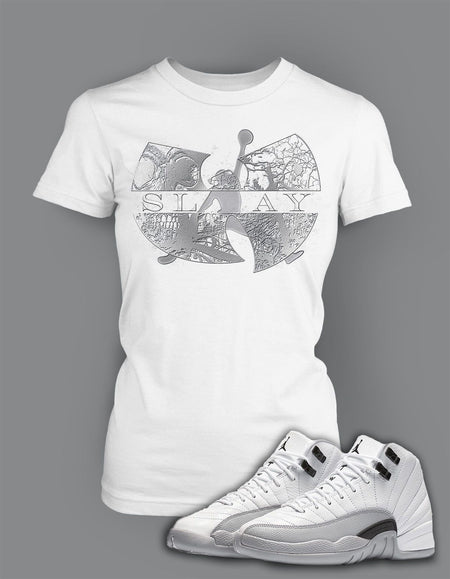 Women's Graphic T Shirt To Match Retro Air Jordan 12 Melo Shoe