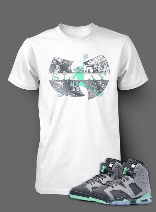 T Shirt To Match Retro Air Jordan 6 Green Glow Shoe - Just Sneaker Tees - 1