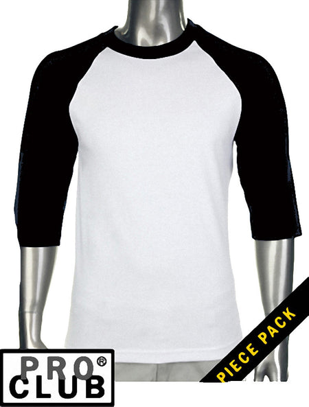 Pro Club Baseball White/Dark Navy T-Shirt