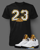 Custom T Shirt To Match Air Jordan 5 Olympics Shoe - Just Sneaker Tees - 2