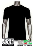 PRO CLUB Short Sleeve  HEAVYWEIGHT Premium T Shirt Black