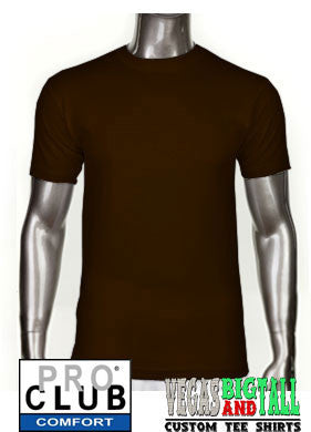 Pro Club Comfort Short Sleeve Chocolate Brown T-Shirt