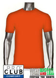 Pro Club Comfort Short Sleeve Orange T-Shirt