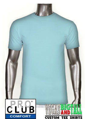 Sky Blue Pro Club Short Sleeve Heavyweight Premium T Shirt