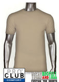 Pro Club Comfort Short Sleeve Tan T-Shirt