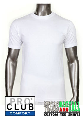 Short Sleeve Crew Neck Pro Club Comfort Khaki T Shirt