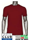 Pro Club Comfort Short Sleeve Burgundy T-Shirt