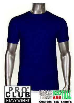 PRO CLUB Short Sleeve  HEAVYWEIGHT Premium T Shirt Navy