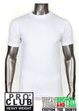 PRO CLUB Short Sleeve  HEAVYWEIGHT Premium T Shirt White