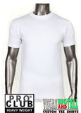 PRO CLUB Short Sleeve  HEAVYWEIGHT Premium T Shirt White
