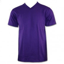 Pro Club Comfort Short Sleeve V-Neck  Purple T-Shirt 